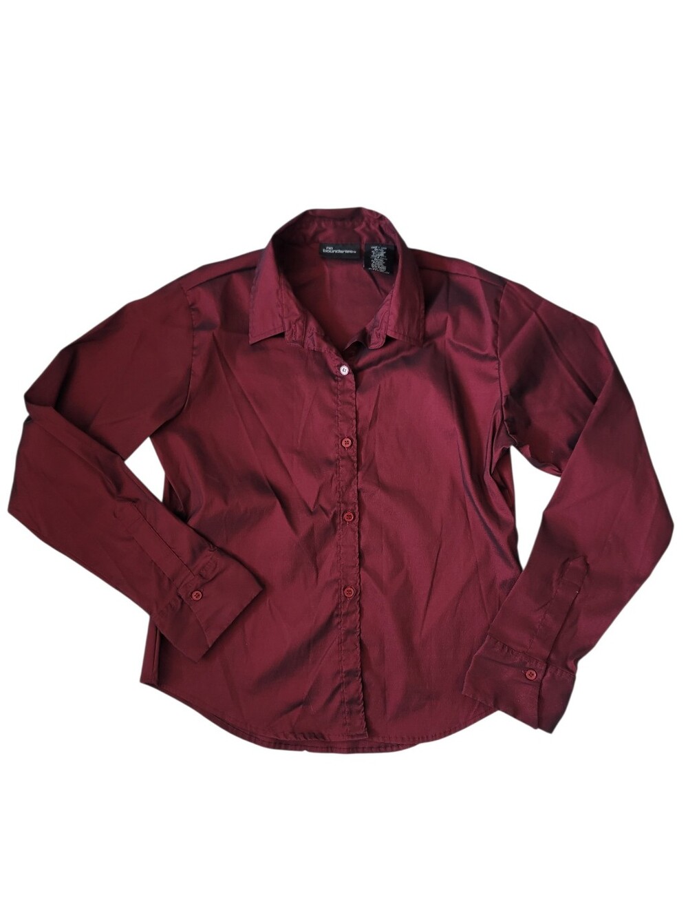 VTG No Boundaries Maroon/Blackβ Button Up Stretch Nylon Shirt